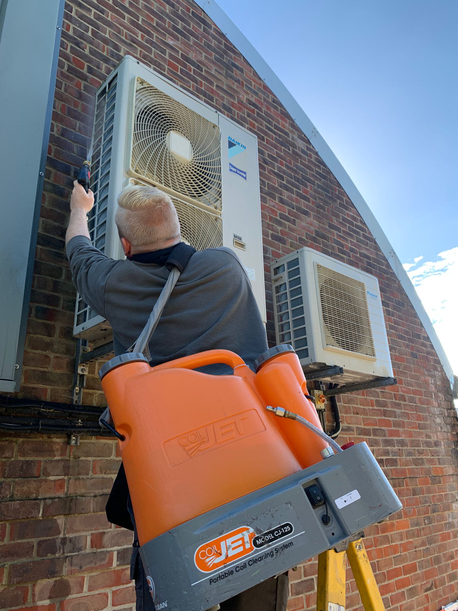 Air conditioner repair man