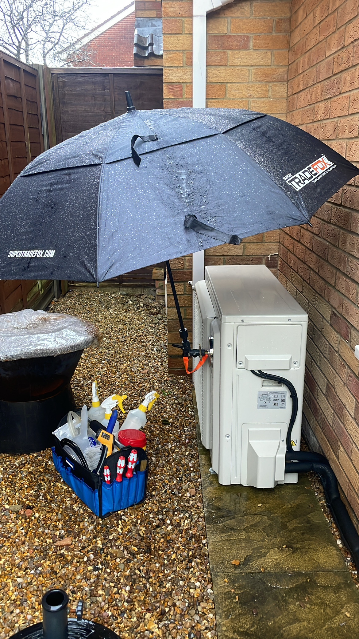 Air Conditioning Maintenance Umbrella