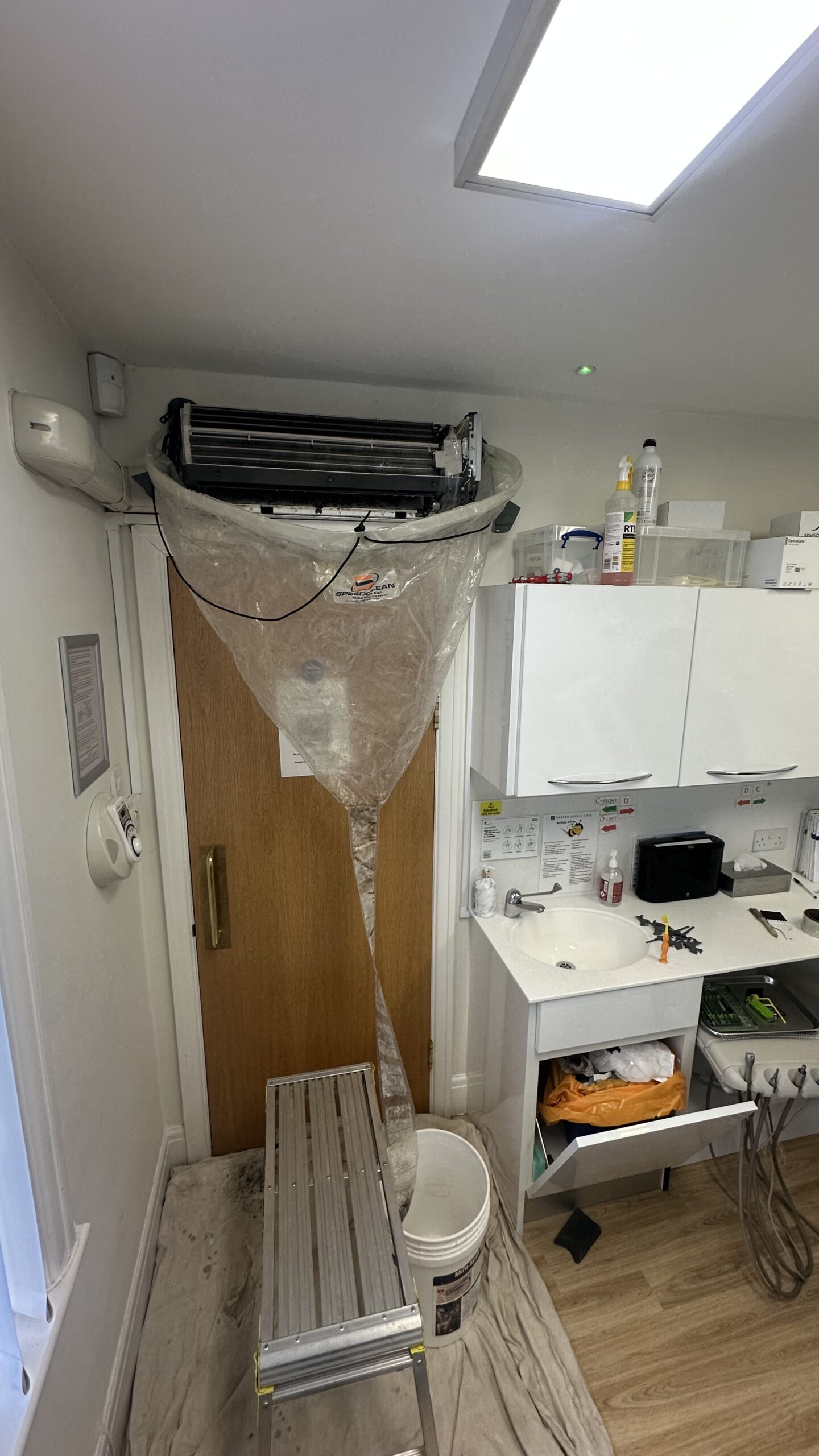 Air Conditioning Service Draining